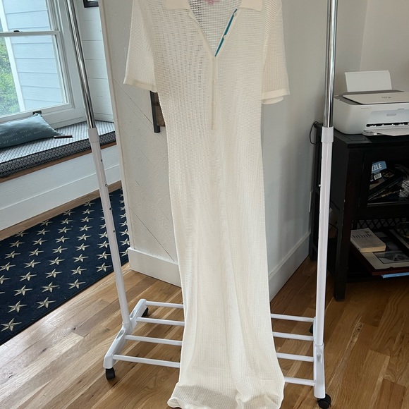 Solid and striped mesh cover up dress - perfect condition - Picture 5 of 8